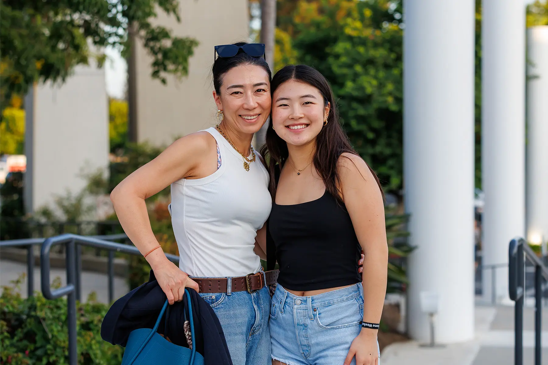 two female students smiling for the picture