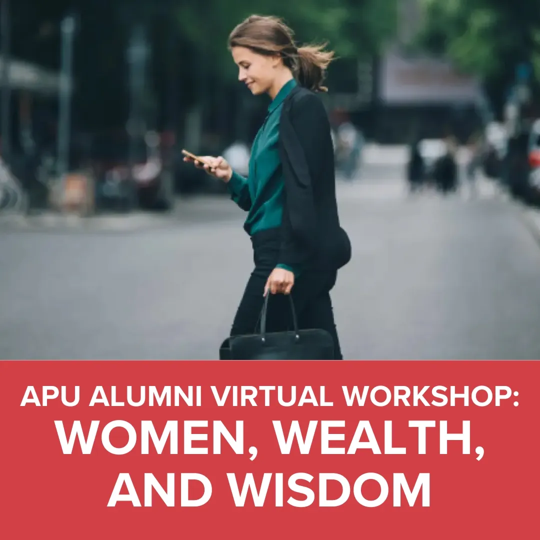 Woman walking across the street