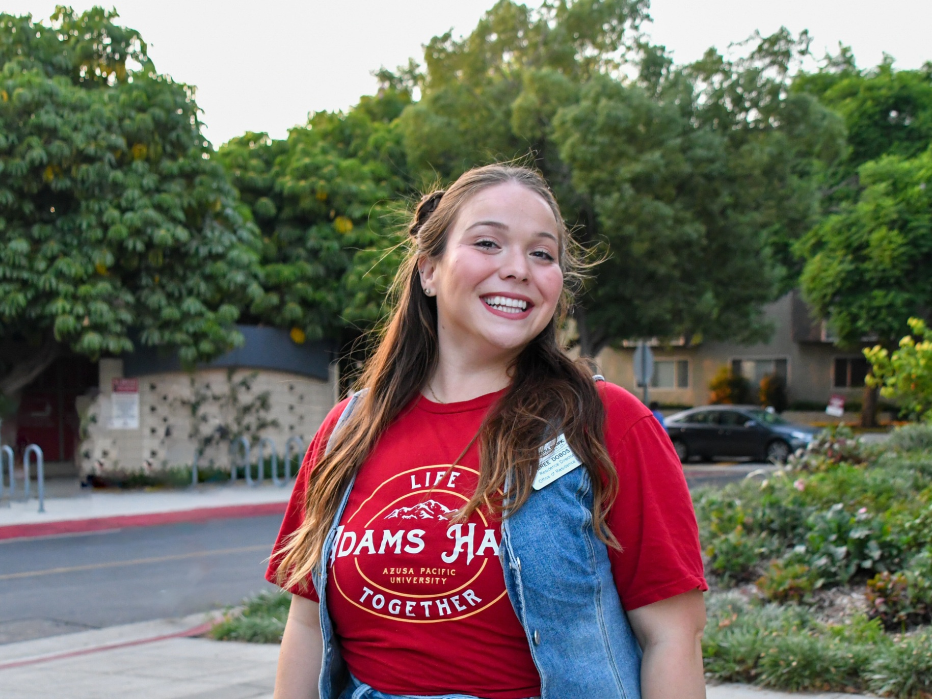 Bree Dobos serves at a RezLife event.