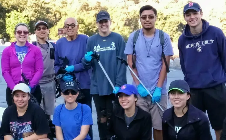 Group of students smiling
