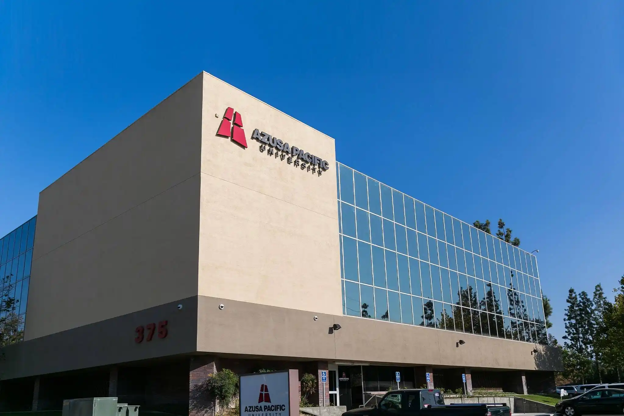 Azusa Pacific University campus building in Inland Empire