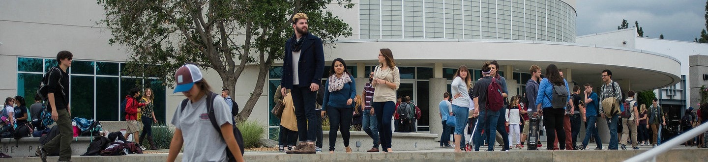 Students walking on West Campus