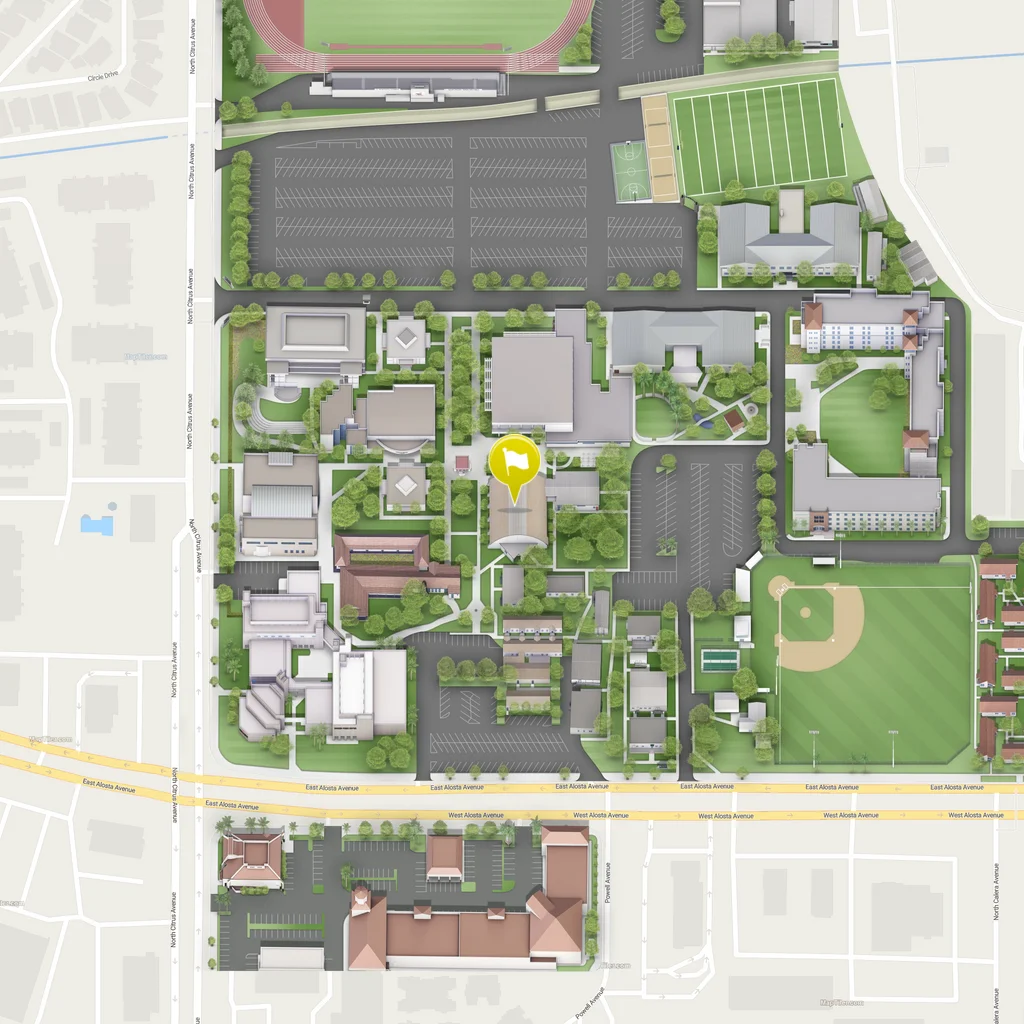 static map of the cougar dome's location