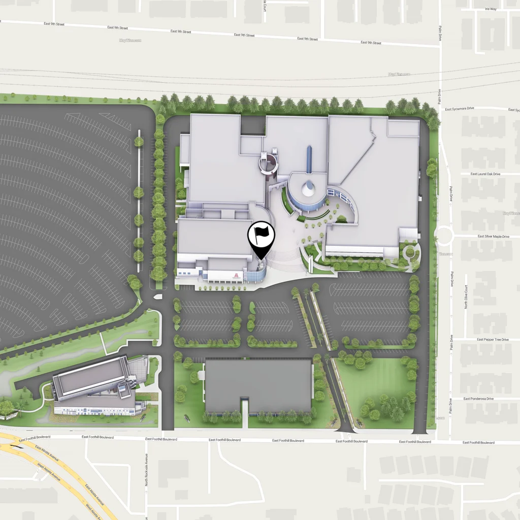 static map of office of event service's location