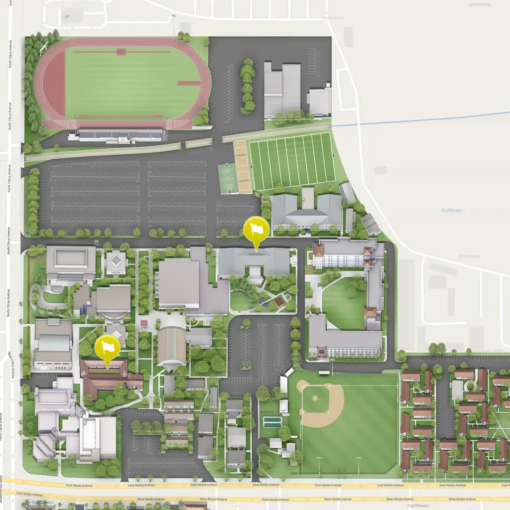 static map of the trio programs location