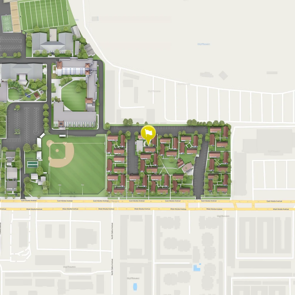 static map of health center's location