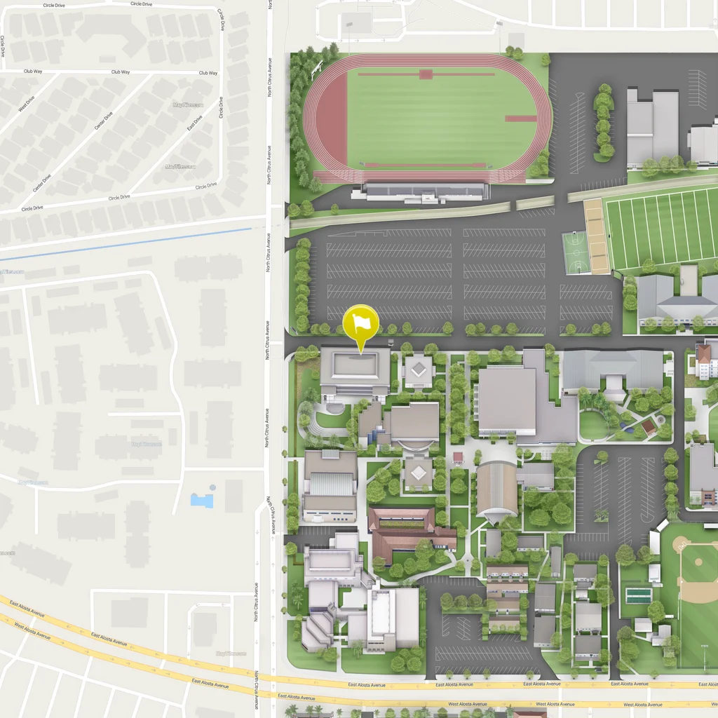 static map of the welcome center location