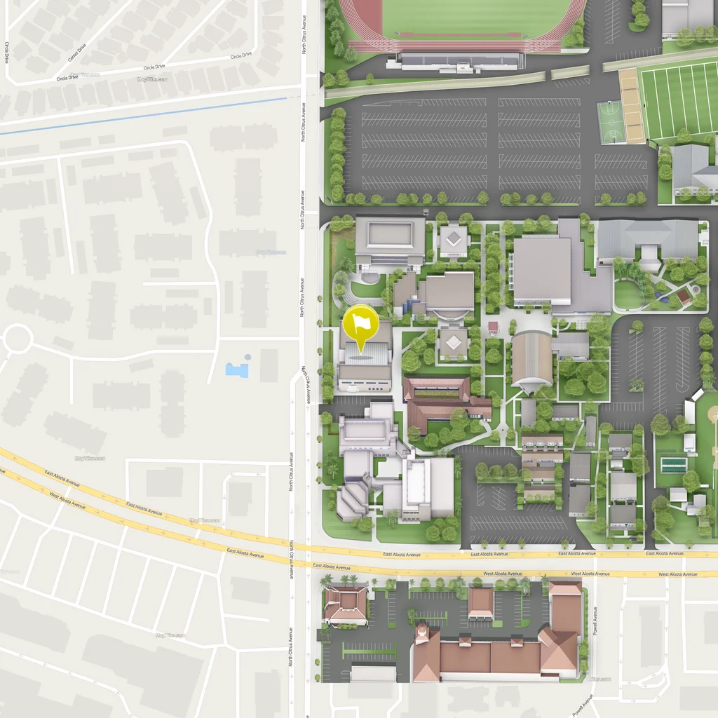 static map of the wilden hall's location