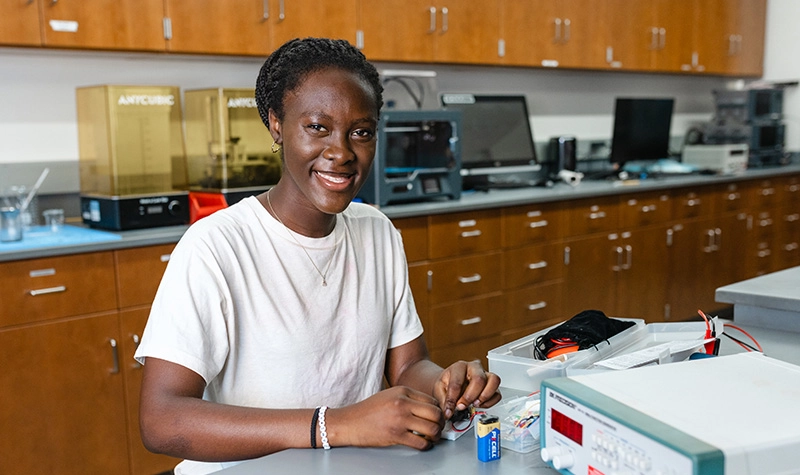 madey sule smiling during class activity