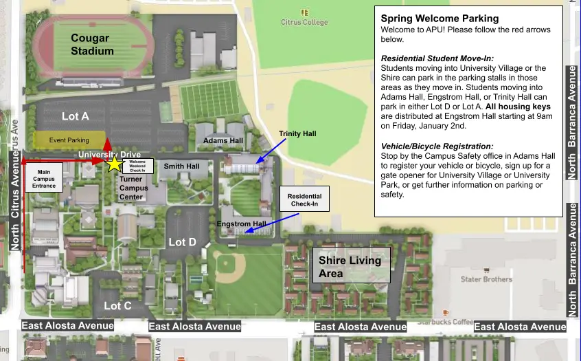 apu's move in traffic flow during spring welcome.